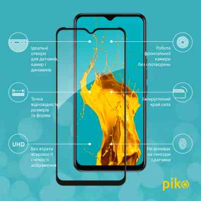 Стекло защитное Piko Full Glue Tecno Spark 8T (1283126542282) Винница