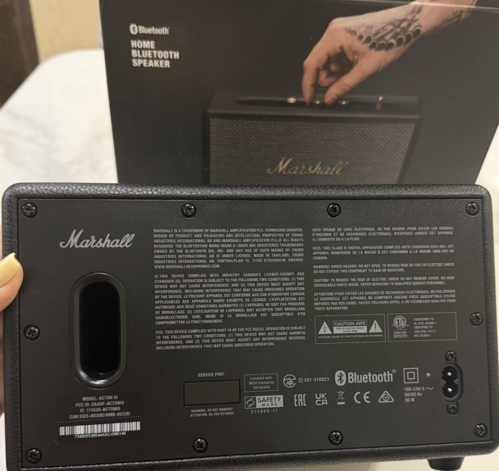 Моноблочна акустична система Marshall Acton III Black. Харків - фото 2