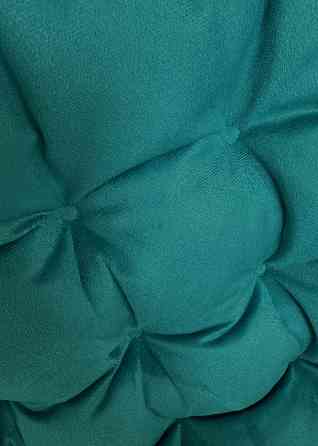 Подушка для стільців (50x120х8 см) подвійна Decorator Флокс колір бірюзовий 84-155 Київ