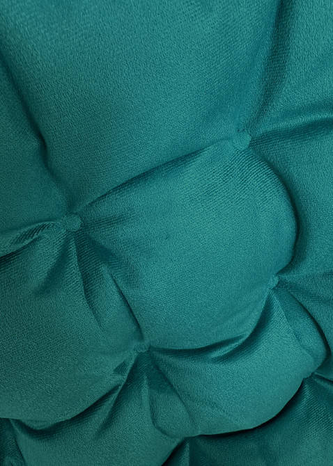 Подушка для стільців (50x120х8 см) подвійна Decorator Флокс колір бірюзовий 84-155 Київ - фото 6