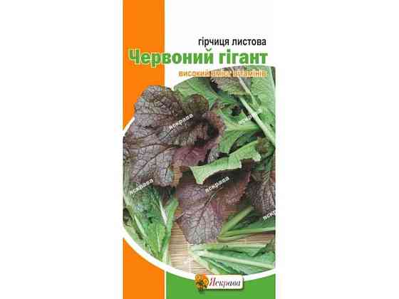 Горчица листовая Красный гигант (20 пачек) 1г ТМ ЯСКРАВА Киев