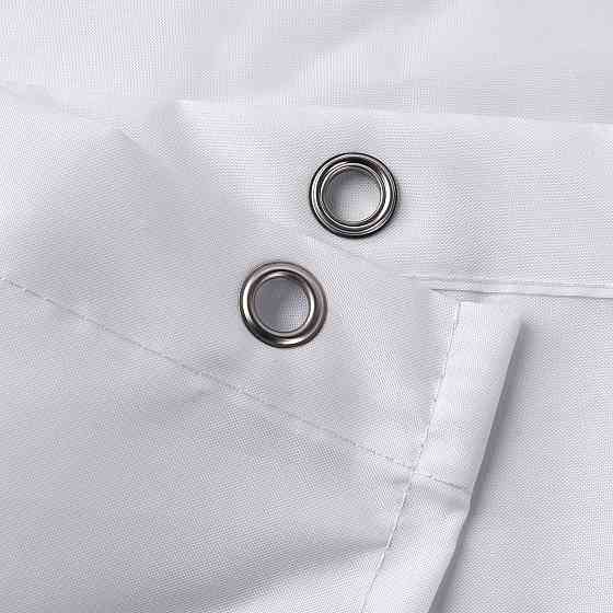 Шторка для ванны из полиэстера водонепроницаемая Bathlux 180x180 см с кольцами, занавеска для ванной комнаты Каменец-Подольский