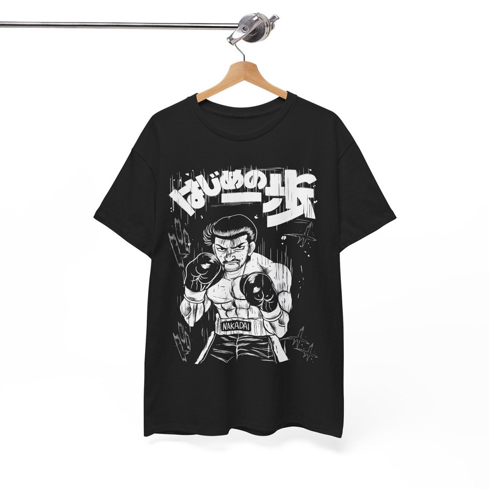 Футболка для хлопчика з аніме принтом Хаджіме Но Іппо Такамура оверсайз (зріст від 165 до 180) Чорний AnimeJ0418m Дніпро - фото 6