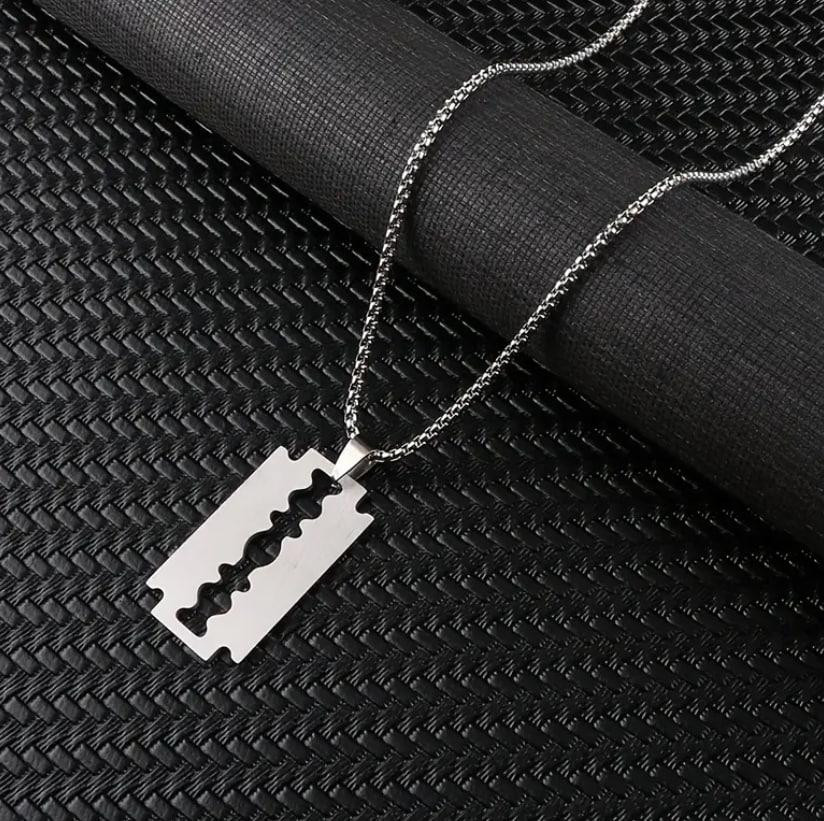 Підвіска-лезо з нержавіючої сталі на ланцюжку Київ - фото 1