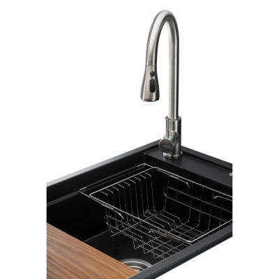 Мийка кухонна GRANADO Basic Estella black (+ змішувач Campo LUX inox + дозатор Redondo inox + кошик + (ksg0101) Вінниця - фото 8