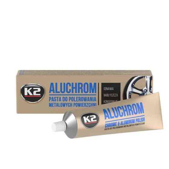 Паста для полірування хромованих деталей K2 Aluchrom 120 г Ковель