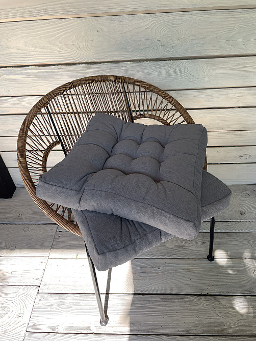 Подушка для стульев (50x50х8 см) Decorator Соро цвет серый 84-052 Киев - изображение 6