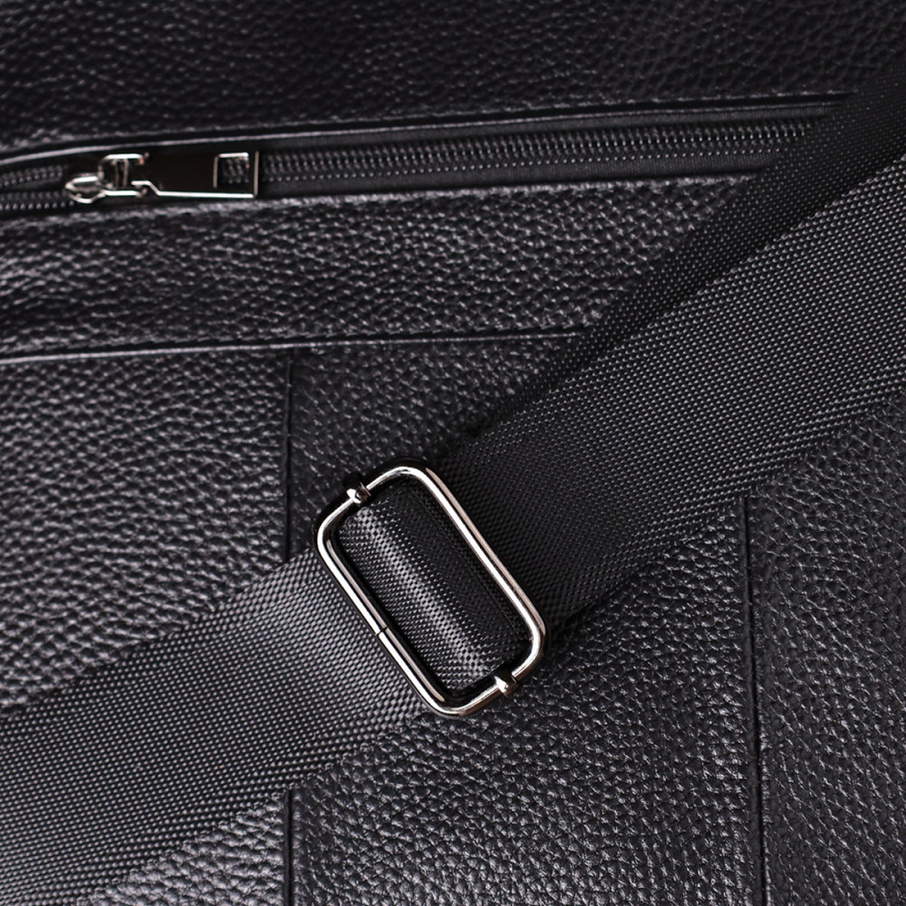 Вместительная мужская сумка с ручкой для переноса в руке из натуральной кожи Vintage 23023 Черный Киев - изображение 1