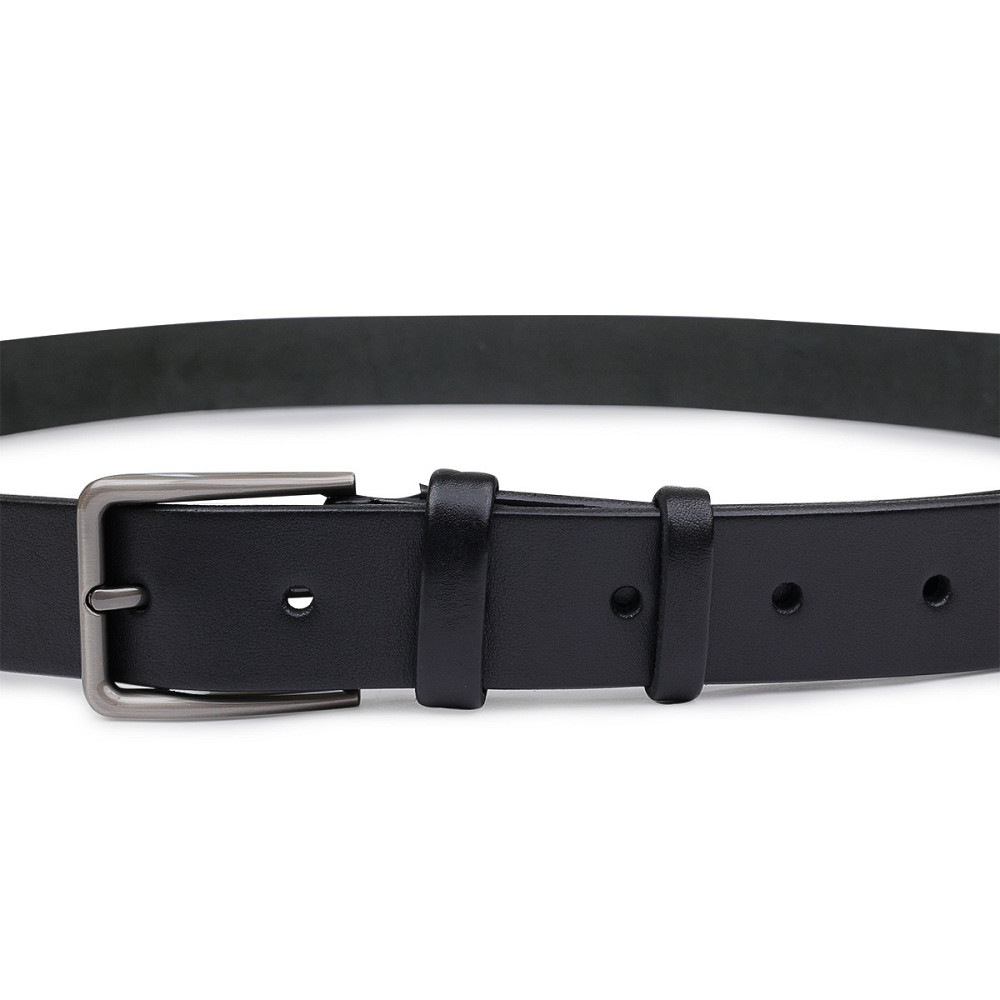 Шкіряний батальний ремінь для чоловіків Vintage 20700 Чорний Київ - фото 5