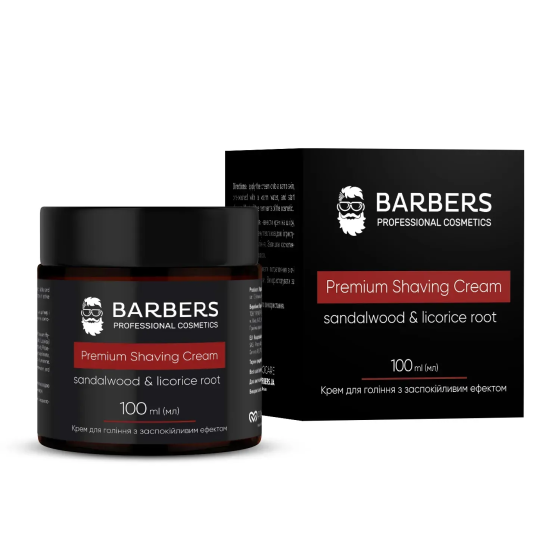 Крем для гоління з заспокійливим ефектом Sandalwood-Licorice Root Barbers 100 мл Київ