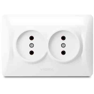 Розетка Videx BINERA 2ая (VF-BNSK2-W) Вінниця