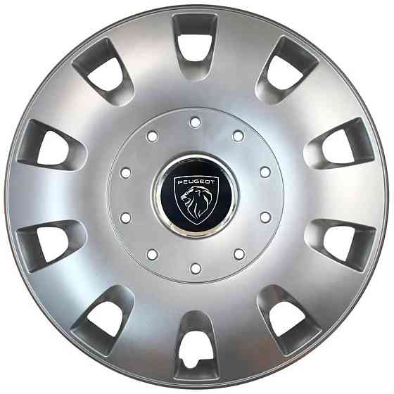 Автомобільні модельні ковпаки R16 Peugeot NEW 401 4шт, SJS, сріблясті Вінниця