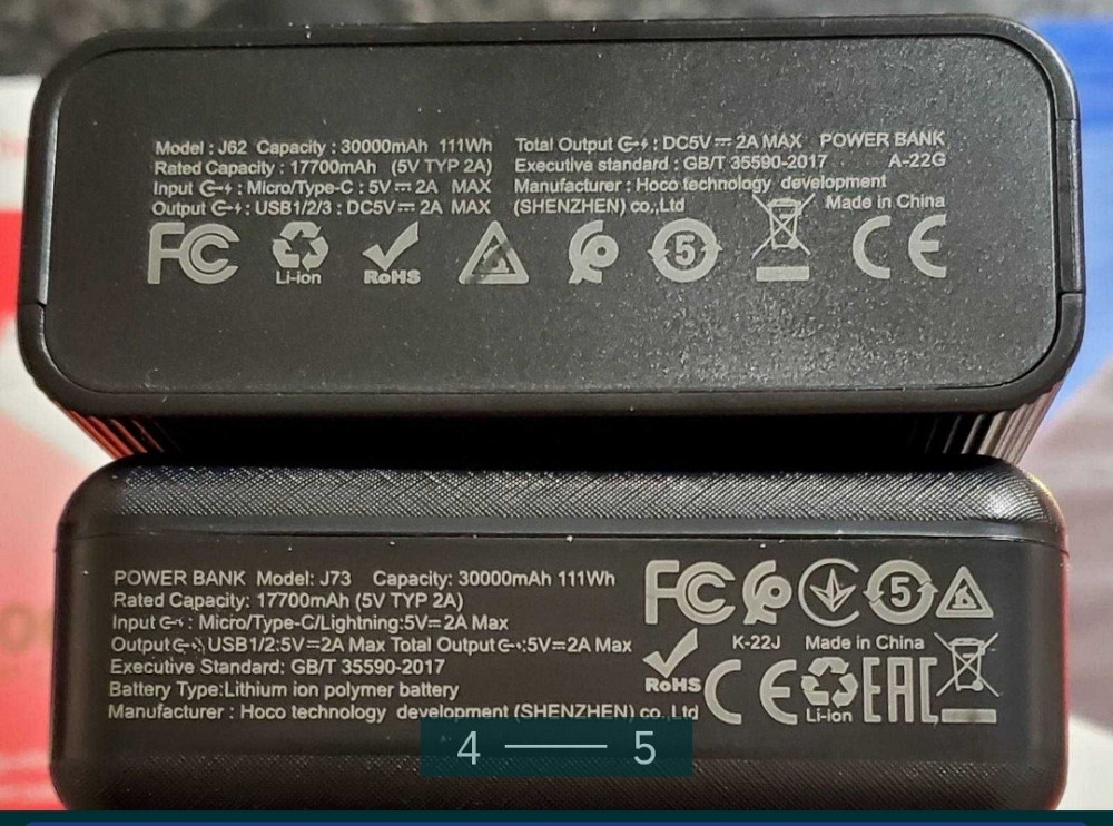 Новий: Power Bank, HOCO 30000mAh. Київ - фото 4