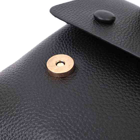 Люксова сумка для жінок з короткою ручкою з натуральної шкіри Vintage 22670 Чорна Київ