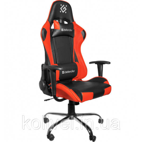 Крісло ігрове Defender Azgard поліуретан, 60мм, Black/Red (64358) Киев - изображение 1