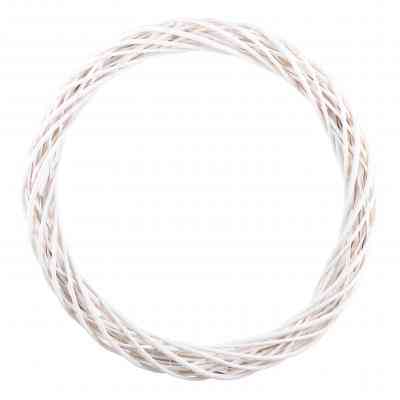 Різдвяний вінок YES! Fun ротанговий білий, d-60см (973450) Вінниця