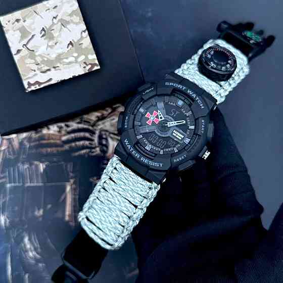 Patriot 005BKSU ЗСУ Чорні Паракордовий ремінець ACU + Коробка SBR Київ