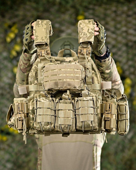 Тактическая плитоноска быстрый сброс  ASDAG  Пиксель ВСУ   ВТ6565 Одесса - изображение 2