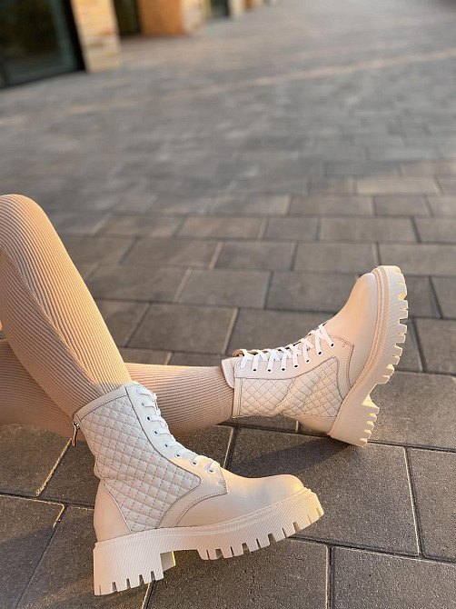 Черевики жіночі ARLEN бежеві натуральна шкіра зимові (35-39) (4848) Коломия - фото 2