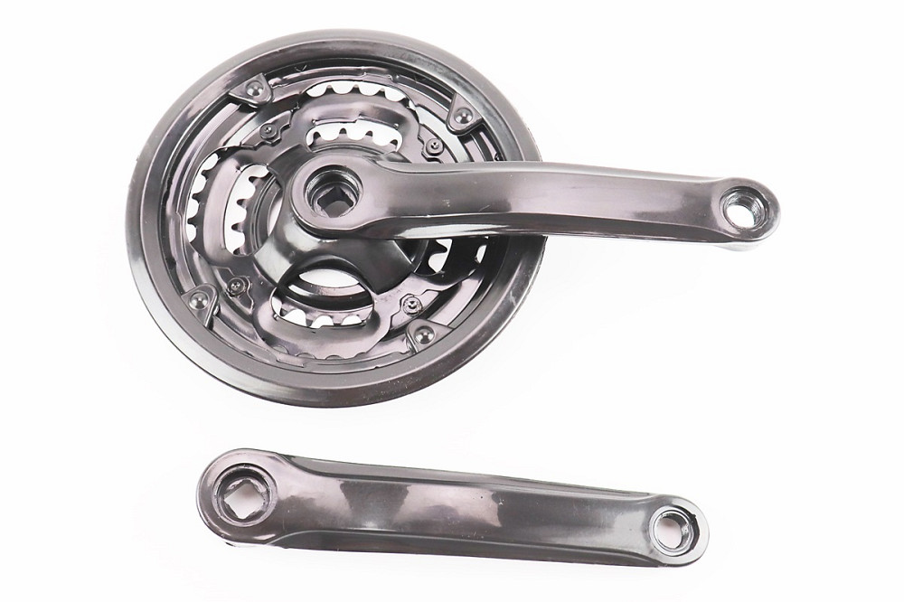 Шатуни "квадрат" 170мм, 42.34.24T MTB, чорні GR 02 (можливі потертості) Київ - фото 1