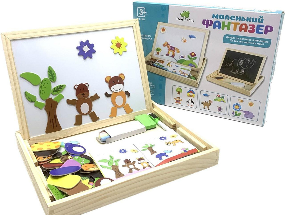 Дерев'яна іграшка Tree Toys Маленький фантазер із магнітною мозаїкою (MD 2083 B) Чернігів - фото 3
