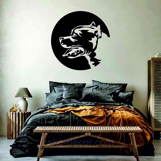 Декоративне настінне Панно «Стафф», Декор на стіну 90*90 см, Чорний Київ