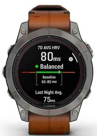 Часы: Garmin Fenix 7 Pro Sapphire Solar Titanium w. Chestnut L Band. Харьков