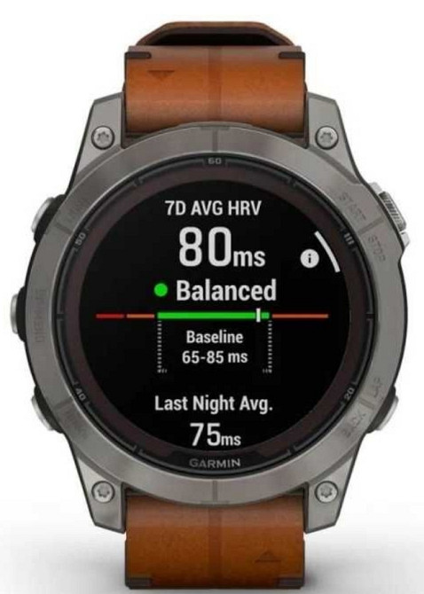 Годинник: Garmin Fenix 7 Pro Sapphire Solar Titanium w. Chestnut L Band. Харків - фото 6