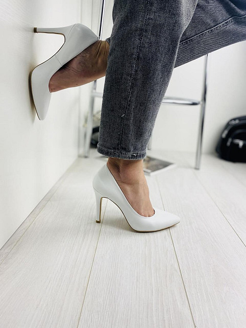 Nivelle Туфлі жіночі NIVELLE білі натуральна шкіра каблук 10 см 37р. (1826/91-9535) Коломия - фото 10