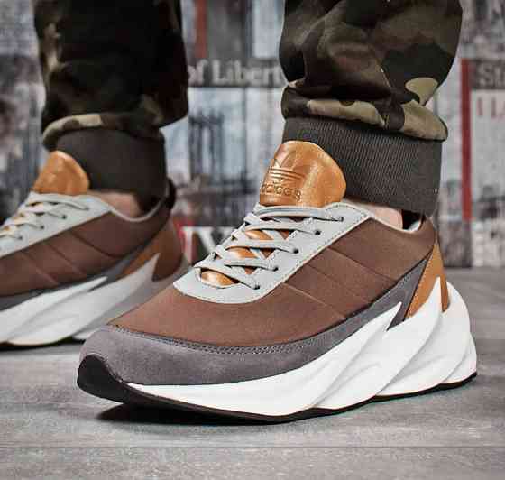 Кросівки Adidas $harks Сірі Чоловічі Адідас Бежеві Акула (розміри: 41,42,43,44,45) Відео Огляд Дніпро