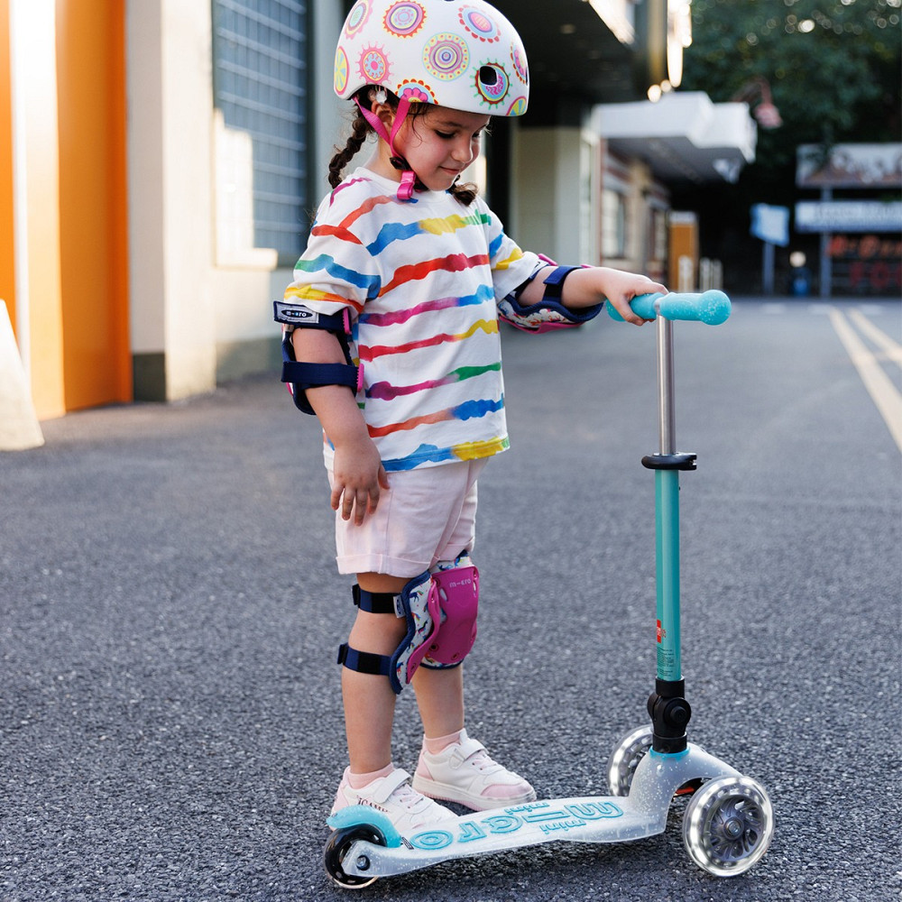 Самокат MICRO складний серії Mini Deluxe Foldable Orion Glow LED – Синій Дніпро - фото 10