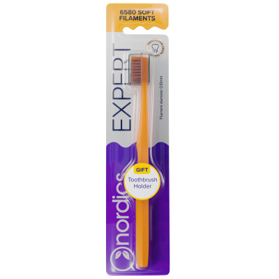 Зубная щетка Nordics 6580 Expert Soft Orange (3800501908082) Винница - изображение 1