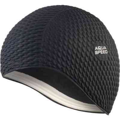 Шапка для плавання Aqua Speed Bombastic Junior 9881 чорний Діт OSFM (5908217698810) Вінниця