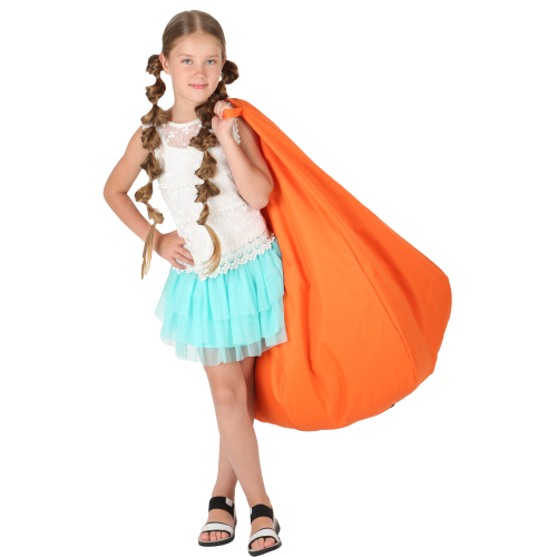 Крісло-мішок Груша Хатка середня Помаранчева (підліткова) Київ - фото 2