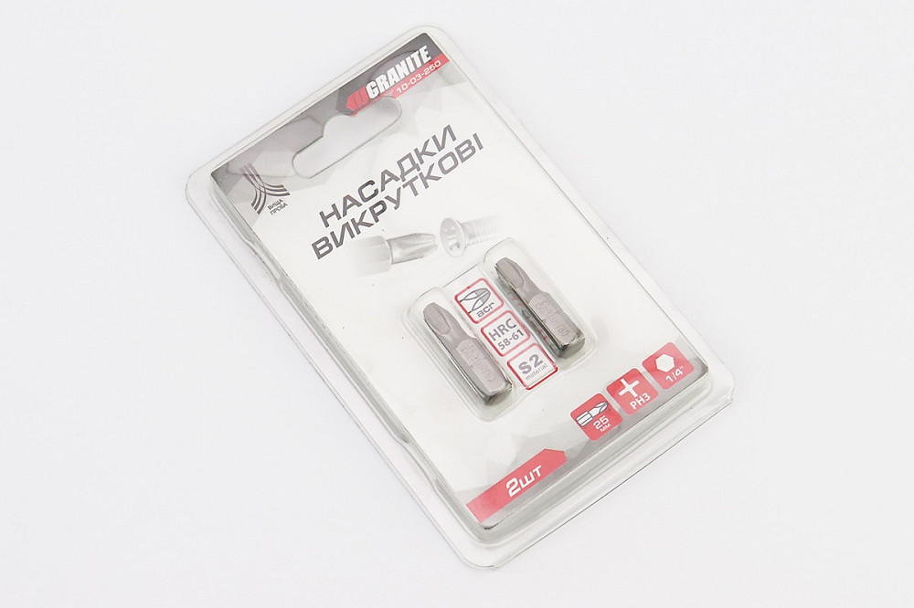 Біта PH3 25мм 1/4" S2 2шт 10-03-250 Київ - фото 2