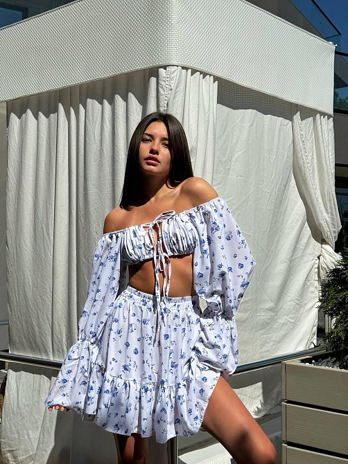 Женский стильный войлочный летний костюм софт Одесса - изображение 2