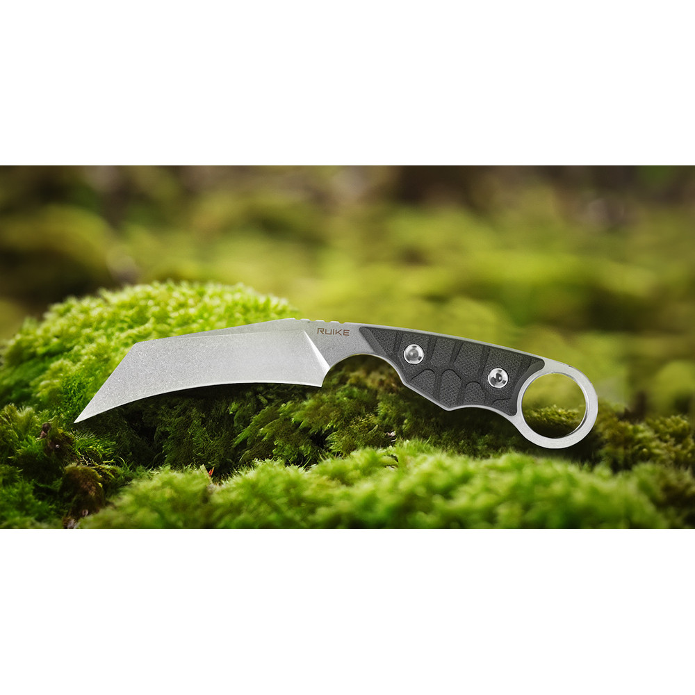 Ніж фіксований туристичний Ruike FS68, (8.6 см) 14C28N / G10 чорний Київ - фото 14