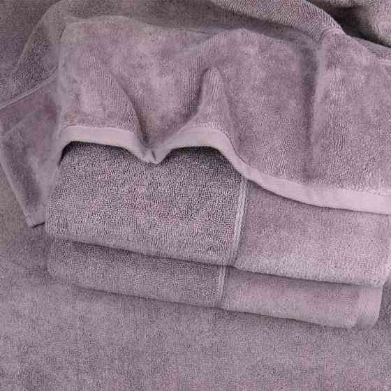 Банное полотенце махра/велюр GM Textile 70x140см Премиум качества Milado 550г/м2 (Виноградный) Сумы