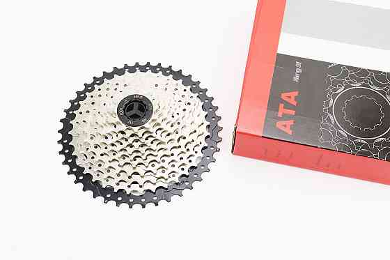 Касета 11зв. 11.13.15.17.19.21.24.28.32.36.42Т (трансмісія 2х11), сріблясто-чорна KDF-CS1142 Київ