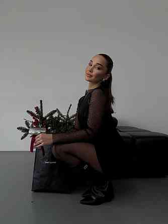 Женское праздничное мини платье с блестками креп дайвинг сетка Одесса