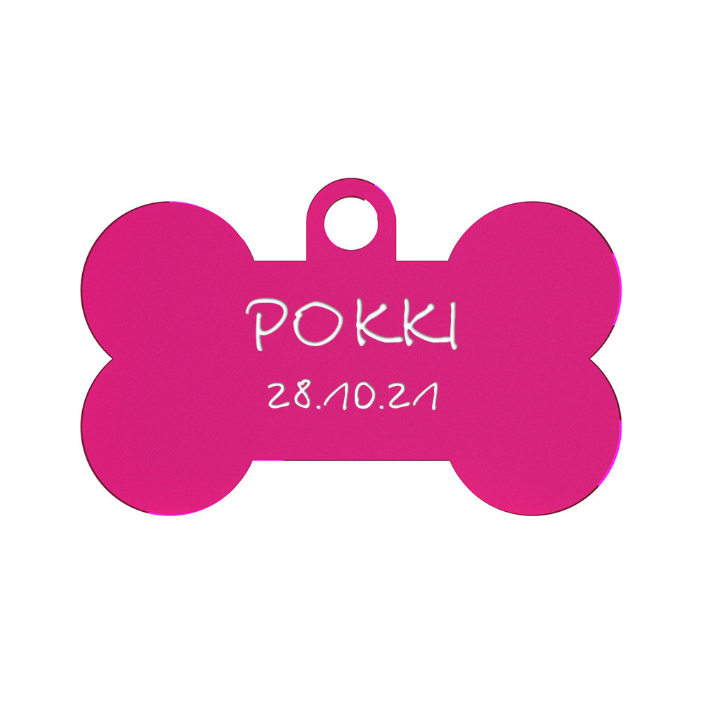 Адресник для собаки Rose 50x35мм Київ - фото 2