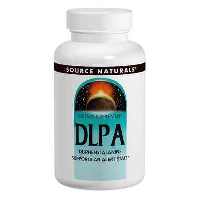 Вітамін Source Naturals DLPA (фенілаланін) 750мг, 60 таблеток (SNS-00165) Вінниця
