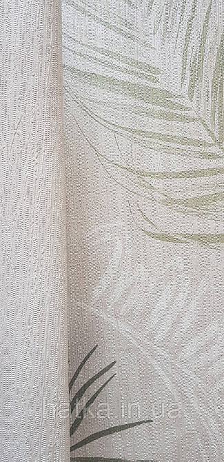 Обои винил на флизелине горячего тиснения DUKA Selective1.06х10 листья папоротника.зеленые на бежевом  DK32250 Киев - изображение 6