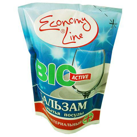 Гель для мытья  посуды  Economy Line  450г (Антибактеріальний ) БАЛЬЗАМ (1 шт) Харьков - изображение 1