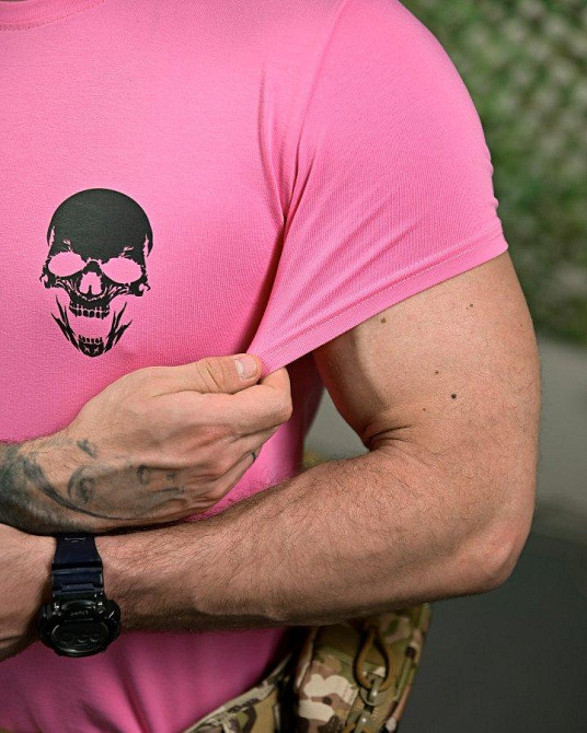 Бавовняна футболка AK-47 pink ПП7757 Одеса - фото 6