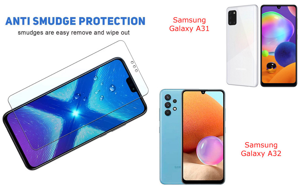Защитное стекло NeoGlass для Samsung Galaxy A31, Galaxy A32 – ультрапрозрачное и устойчивое Киев - изображение 3