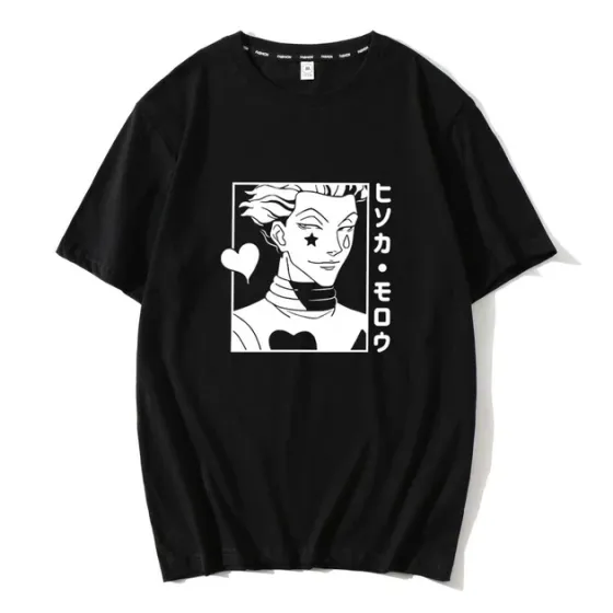 Футболка для хлопчика з аніме принтом Хантер Х оверсайз (зріст від 165 до 180) Чорний AnimeT00020m Дніпро