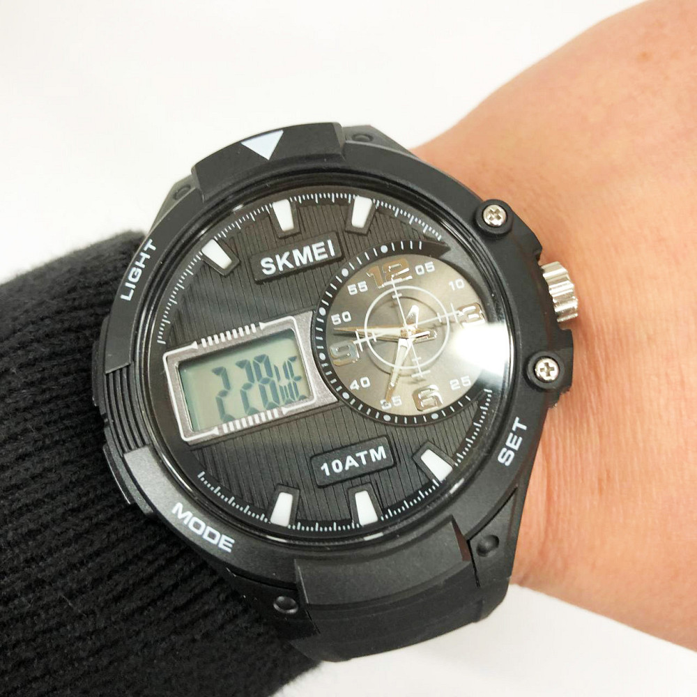 Спортивний водонепроникний годинник SKMEI 1761BKWT, Новий командирський годинник, VX-842 Протиударний годинник Київ - фото 2