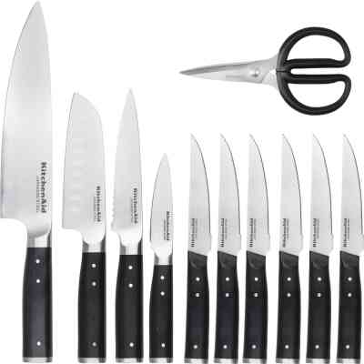 Набір ножів KitchenAid Coreline з підставкою, 11 предметів (KAG12STSNBXOBQ) Вінниця