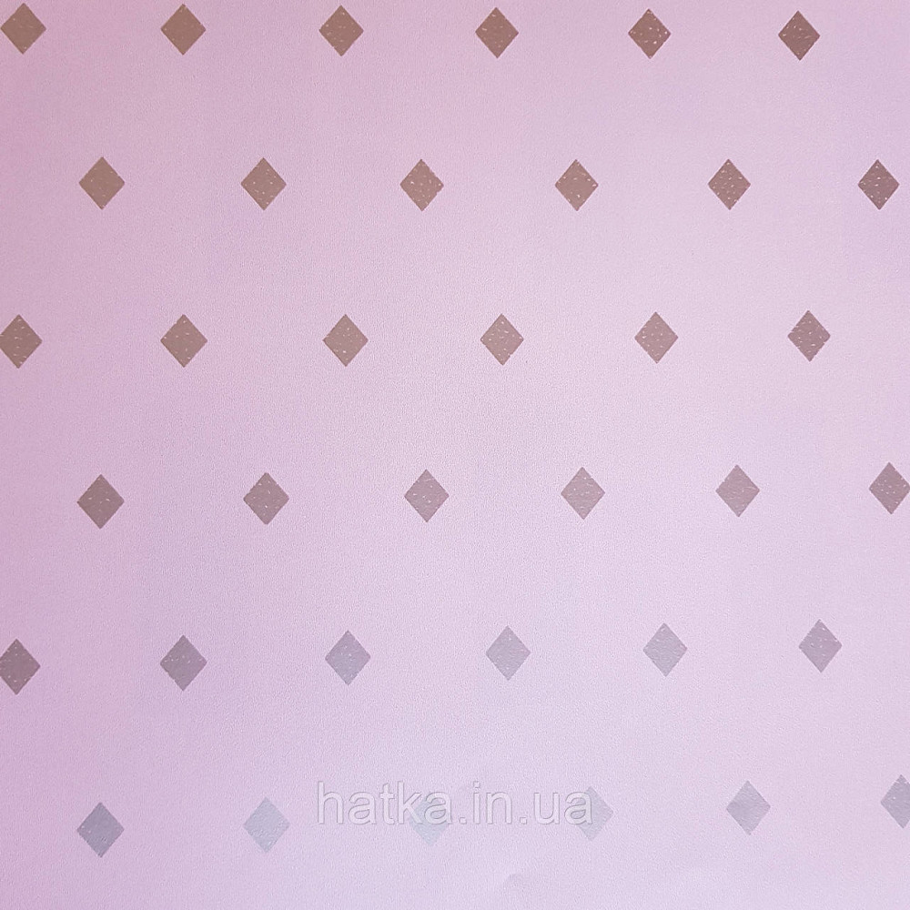 Шпалери вінілові на флізелін Caselio Mystery 0.53х10 м дитячі геометрія яскраві ромби золотисті на рожевому Київ - фото 2